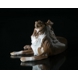 Collie, lying down, Bing & Grondahl dog figurine No. 1663