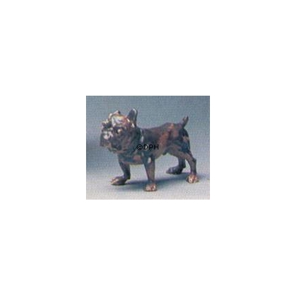 Lille bulldog, Bing & Grøndahl stentøjsfigur af hund nr. 1676