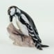 Woodpecker pecking away in the wood, Bing & Grondahl bird figurine No. 1717
