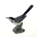 Wagtail being alert, Bing & Grondahl bird figurine no. 1764