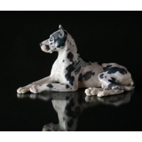 Great Dane lying down, Bing & Grondahl dog figurine