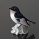 Flycatcher looking attentive, Bing & Grondahl bird figurine No. 1776