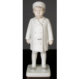 Boy in coat and hat, standing, Bing & Grondahl figurine