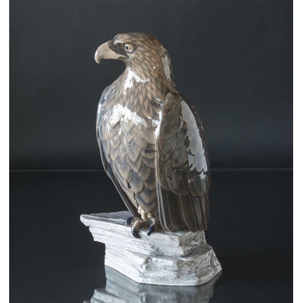 Großer Adler, Bing & Gröndahl Vogelfigur Nr. 1795 (hat eine Reparatur auf der Rückseite, siehe mehr in der Beschreibung)