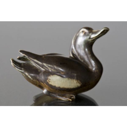 Tufted Duck, Bing & grondahl stoneware bird figurine no. 1855