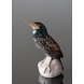 Starling looking to the sky above, Bing & Grondahl bird figurine No. 1880