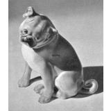 Pug, sitting, Bing & Grondahl hunde figurine