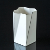 Bing & Grondahl Futura vase with silver decoration, Design: Else Kamp