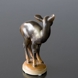 Deer standing looking shocked, Bing & grondahl stoneware figurine No. 1929
