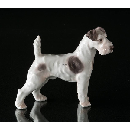 Wirehaired Terrier, Bing & Grondahl dog figurine No. 1998