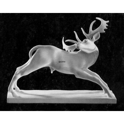 Deer with antlers, Bing & Grondahl figurine no. 2009