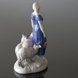Shepherdess minding her sheep, Bing & Grondahl figurine No. 2010