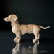 Dackel, stehend, Bing & Gröndahl Hundefigur Nr. 2041