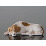 Pointer lying down, Bing & Grondahl dog figurine