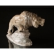 Large lion on stone, Bing & Grondahl figurine no. 2057
