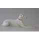 Greyhound liegend, Bing & Gröndahl Hund Figur nr. 2079