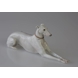 Greyhound liegend, Bing & Gröndahl Hund Figur nr. 2079