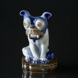 Feuerzeug, Hund Augen wie Mühlräder Royal Copenhagen Figur Nr. 2106