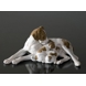 Pointer with puppies, Bing & Grondahl dog figurine no. 2111