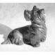 Skye Terrier, sitting, Bing & Grondahl dog figurine no. 2133