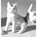 Kätzchen, Bing & Gröndahl Katze Figur Nr. 2142