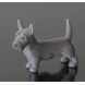 Stående Skotsk Terrier, 7,5cm, Bing & Grøndahl hunde figur nr. 2167