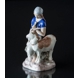 Girl with male goat, Bing & Grondahl figurine No. 2180
