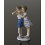 Girl comforting boy, Bing & Grondahl figurine