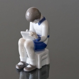 The First Line, sitting girl, Bing & Grondahl figurine