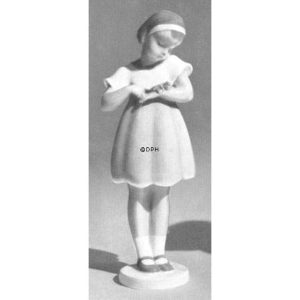 Mädchen mit Puppe, Bing & Gröndahl Figur Nr. 2185