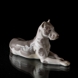 Great Dane lying down while being attentive, Bing & Grondahl dog figurine no. 2190