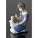 Mädchen schimpft eine freche Puppe, Bing & Gröndahl Figur Nr. 2191
