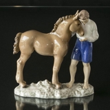 Boy with foal, Bing & Grondahl figurine