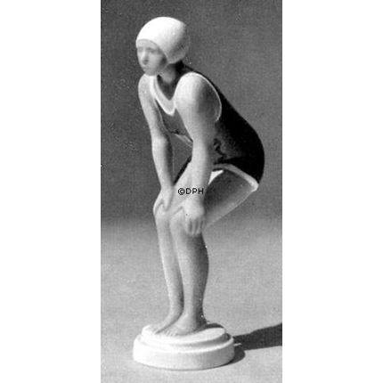 Mädchen in Badeanzug, Bing & Gröndahl Figur Nr. 2224
