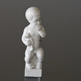 Adam with teddy bear, white Bing & Grondahl child figurine no. 1002463 / 2231