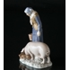 Woman with pig, Bing & Grondahl figurine no. 2237