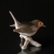 Robin on branch looking to the side, Bing & Grondahl bird figurine no. 2311