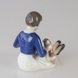 Girl with Cat and Dog keeping the peace, Bing & Grondahl figurine no. 2333