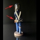 Guardsman, Bing & Grondahl figurine no. 2342 (Note with errors - See images with red arrows, etc.)