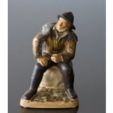 Fisherman looking longingly to the sea, Bing & grondahl stoneware figurine