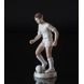 Soccer player in white, Boy playing Ball, Bing & Grondahl figurine No. 2375