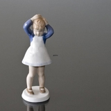 Anne, girl doing her hair, Bing & Grondahl figurine No. 2381
