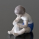 Girl with bricks, the little builder, Bing & Grondahl figurine No. 2388