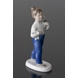 Girl with flowers and a teddy bear, Bing & Grondahl figurine No. 2398