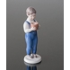 Boy standing with bucket, Joergen, Bing & Grondahl figurine no. 2401