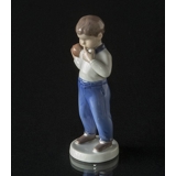 What Now, boy worrying, Bing & Grondahl figurine No. 2403