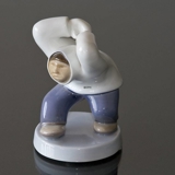 Angry Greenlander Fists in the Air, Inuit, Bing & Grondahl figurine