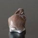 Brown Kaninchen liegend, Bing & Gröndahl Figur Nr. 2421