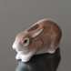 Brown rabbit lying down, Bing & Grondahl figurine no. 2421
