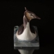 Grebe with young ones, Bing & Grondahl bird figurine No. 2439